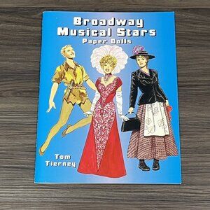 Vintage 2004 Tom Tierney Broadway Musical Stars Paper Doll Book Uncut